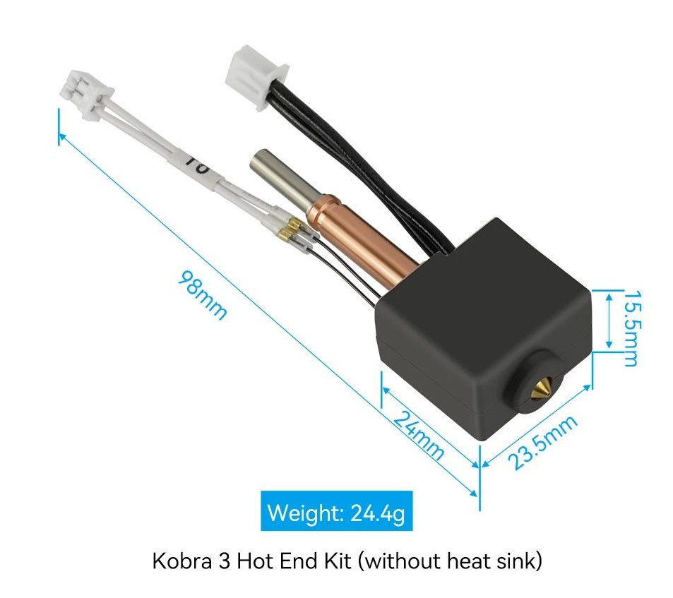 Anycubic Kobra 3 Normal Hotend with 0.4 Nozzel