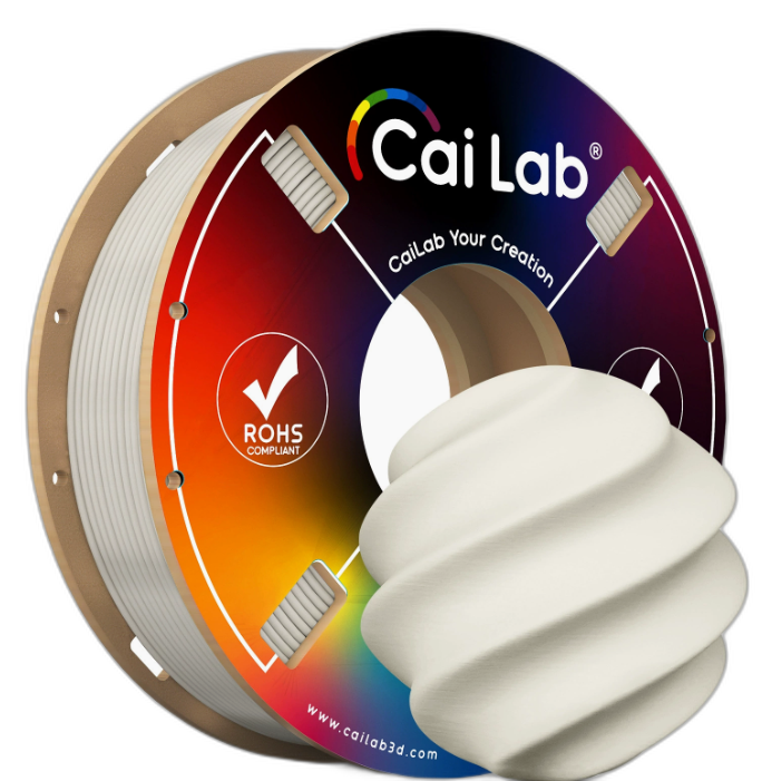 Caiduowu Pla Matte Texture 1.75mm 1kg 3D Pinting FlamentAdaptedto Tuozhu Chuangsiang 3D Pinting Flament CLOUD DANCER MT7527