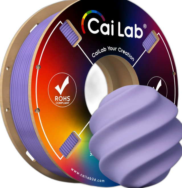 Caiduowu Pla Matte Texture 1.75mm 1kg 3D Pinting FlamentAdaptedto Tuozhu Chuangsiang 3D Pinting Flament LAVENDER MT2645