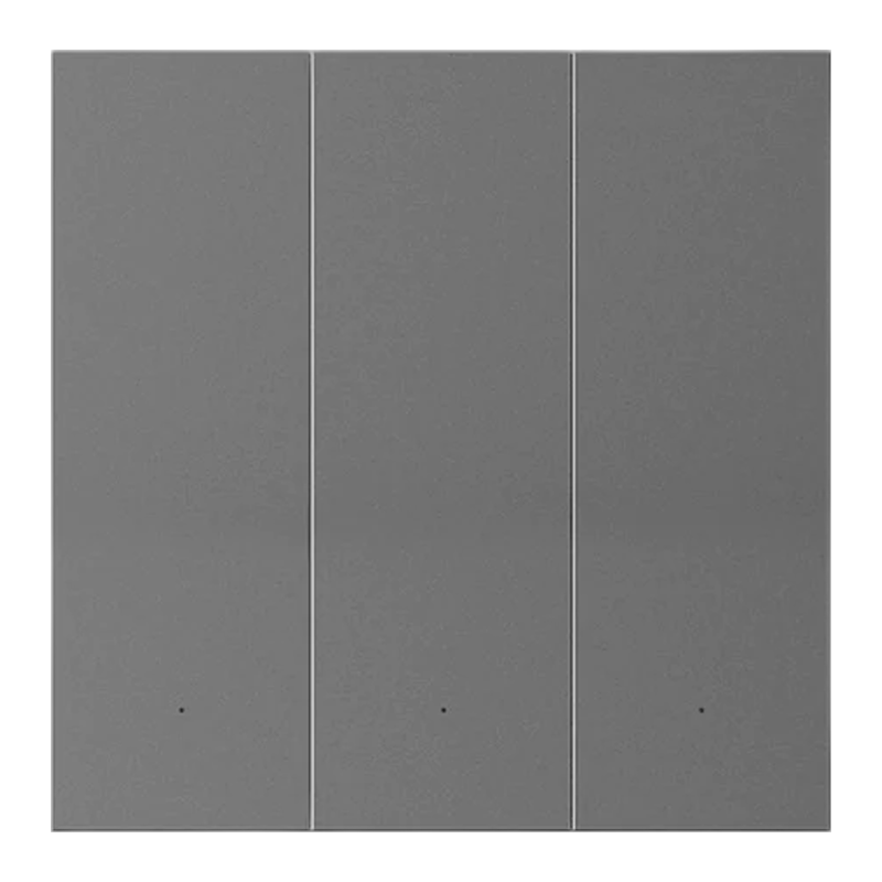 MixSwitch Gauss 3 gang grey