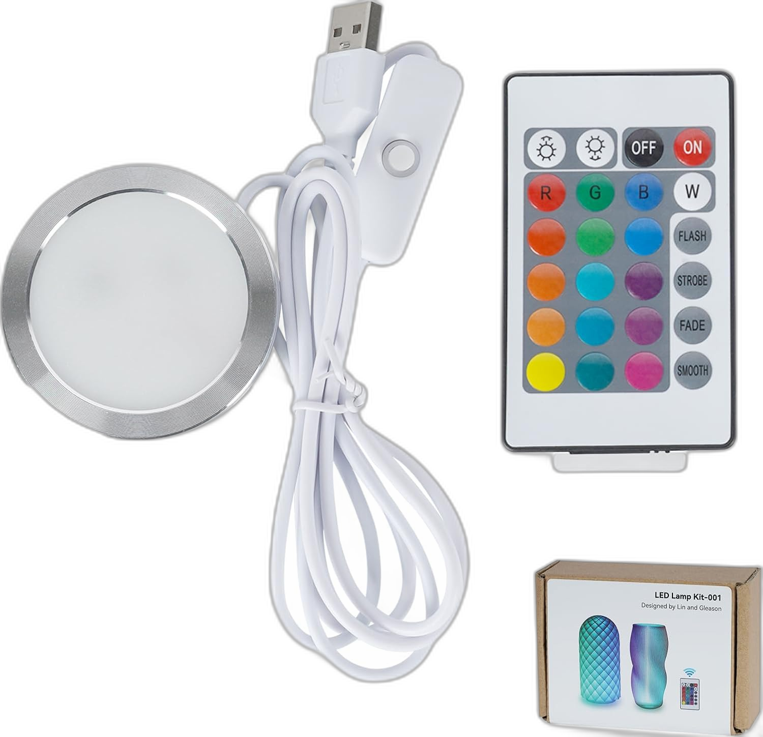 MH001 LED Light Kit (Button + Remote RGB)