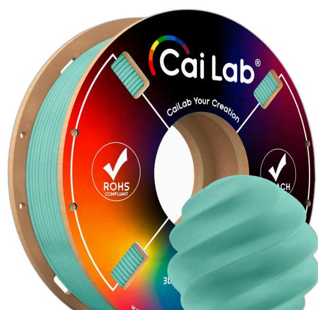 Caiduowu Pla Matte Texture 1.75mm 1kg 3D Pinting FlamentAdaptedto Tuozhu Chuangsiang 3D Pinting Flament ROBIN'S EGG BLUE MT319